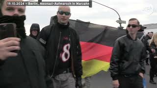 Rechtsextreme quotGegendemonstrationquot Am 19102024 marschieren Neonazis durch BerlinMarzahn [upl. by Eilhsa156]