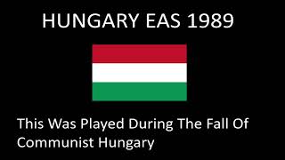 Hungary EAS Alarm 1989 [upl. by Newra]