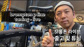 VELOHOUSE LIVE  BROMPTON P 라인 튜닝 출고  브롬톤라이브 루나아이스 7단 [upl. by Ewald]