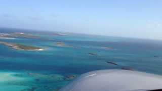 Diamond DA42VI Takeoff from Staniel Cay Bahamas [upl. by Anihs]