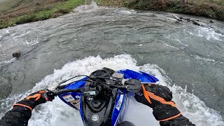 2019 Yamaha Raptor 700R and 2019 Yamaha YFZ450R Walk Around amp Comparison [upl. by Anihsat]