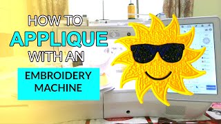 Brother Luminaire tutorial How to applique with embroidery machine [upl. by Leahcimnhoj]