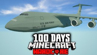 I Survived 100 Days on a Plane in a Zombie Apocalypse in Minecraft Hardcore [upl. by Eibba]