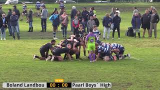 Boland Landbou vs Paarl Boys High o14A 20230722 [upl. by Schouten]