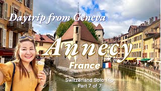 Annecy France  Best Day Trip from Geneva  Switzerland Solo Trip Part 7 of 7 [upl. by Amikay]