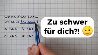 Mathe QUIZ  Welche ist keine Primzahl [upl. by Therine]