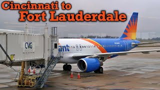 Full Flight Allegiant Air A320 Cincinnati to Fort Lauderdale CVGFLL [upl. by Anikat352]