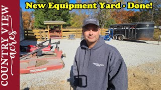 New Equipment Storage Area is Complete The Livestock go Crazy for Silage Bales [upl. by Bee]