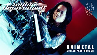 WITHIN DESTRUCTION  ANIMETAL OFFICIAL GUITAR PLAYTHROUGH [upl. by Brownley72]