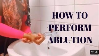 How to perform WuduAblution Step by step  how to do wudu [upl. by Enecnarf687]