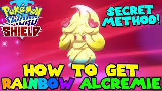 How to get RAINBOW ALCREMIE in Pokemon Sword Shield  100 Working Method [upl. by Annav438]