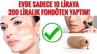 200 LİRALIK FONDÖTENİ EVDE 10 LİRAYA YAPTIM DOĞAL EL YAPIMI FONDÖTEN FONDÖTENYAPIMI BBKREM [upl. by Yetsirhc823]