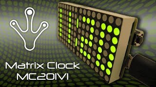 LED Matrix Clock  Carbon Frog [upl. by Llewon]