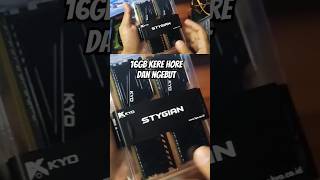 RAM 16GB NGEBUT CUMA 500RBAN KYO STYGIAN 16GB KIT DDR4 3200Mhz [upl. by Marc]