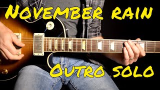 Guns n Roses  November Rain outro solo cover [upl. by Dambro]