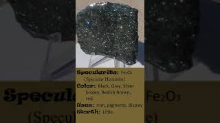 Specularite Specular Hematite [upl. by Odragde145]