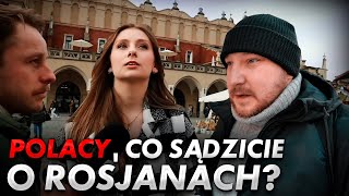 Polacy co sądzicie o Rosjanach Sondaż w Krakowie [upl. by Gnilrets]