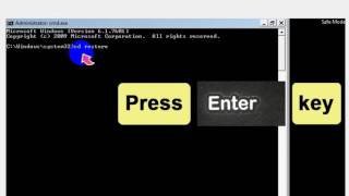 System Restore in Safe Mode with Command Prompt Windows 7 [upl. by Saiasi]