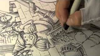 Step 4 Pen and Ink Crosshatching [upl. by Ened]