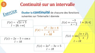 Continuité sur un Intervalle  Propriétés Exercice et Cours [upl. by Eduam]