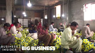 70 Of The Worlds Footballs Come From This City In Pakistan  Big Business [upl. by Ecirehc]