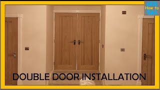 How To Install Internal Double Doors  MrMacHowto [upl. by Arleyne905]