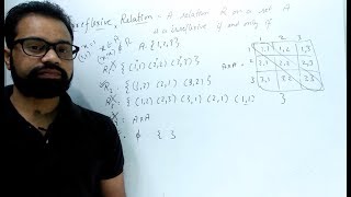 Irreflexive Relation  Discrete Mathematics  By  Harendra Sharma [upl. by Nauhs]