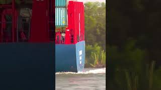 POWERFUL PROPELLER containership ships shipspotting [upl. by Airtened]