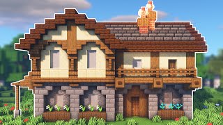 How to Build a Medieval House in Minecraft [upl. by Fleta]