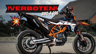 DBKiller Euro5 entfernen  Arrow Slipon  KTM SMC R 2023 [upl. by Nylassej]