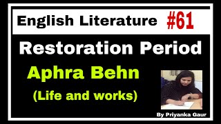 E61 Aphra Behn  Restoration Period [upl. by Einwat]