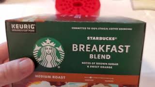 Starbucks Breakfast Blend K Cups Review [upl. by Strohl]