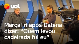 Pablo Marçal ri após Datena dizer em debate da RedeTVUOL ‘Quem levou cadeirada foi eu’ veja vídeo [upl. by Om]