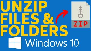 How To Unzip Compressed File Or Folder on Windows 10 [upl. by Madox]