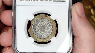 Royal Mint £2 Coin with Clipped Outer  NGC graded mint error [upl. by Elsworth896]