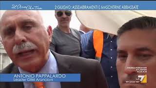 Aggressione Myrta Merlino al Generale Pappalardo che si rifiuta di rispondere a La7 quotParli [upl. by Nisotawulo973]