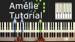 Amélie  Comptine dun Autre Été  Yann Tiersen cover  Piano Tutorial Easy  How To Play [upl. by Sayers]