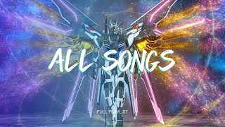 Gundam SEED Freedom  ALL Openings and Endings [upl. by Nodlehs]