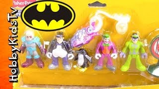 Batman Imaginext VILLAINS Set Review and Play HobbyKidsTV [upl. by Strade]