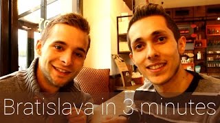 Bratislava in 3 minutes  Travel Guide  Mustsees for your city tour [upl. by Adyl720]