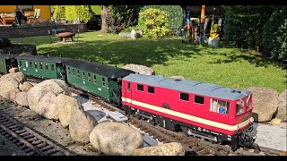 Kleiner Gartenbahn Fahrtag 22062024 mit LGB Kiss und Schiede Fahrzeugen [upl. by Cates]