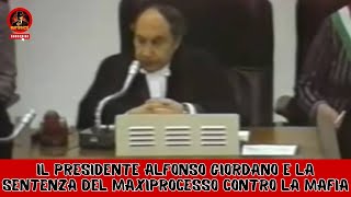 Il Presidente Alfonso Giordano e la sentenza del Maxiprocesso contro la Mafia [upl. by Kitty]