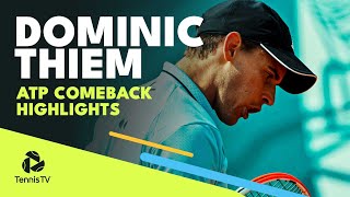 Dominic Thiem Makes ATP Comeback Thiem vs Millman  Belgrade 2022 Highlights [upl. by Aikrahs]