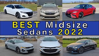 BEST MidSize Sedans for 2022  Top 7 Reviewed and Ranked [upl. by Lenno]