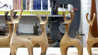 Scrap Wood Reindeer  Bandsaw Magic [upl. by Atenaz]