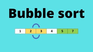 Bubble sort مع مثال  شرح بالعربي [upl. by Aerb]