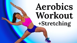 Aerobics Workout  Fascia Stretching amp Nerve Flossing Cardio Barre Aerobic Dance Fitness Exercise [upl. by Schluter]