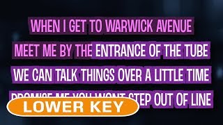 Warwick Avenue Karaoke Lower Key  Duffy [upl. by Fonz]