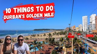 DURBAN GOLDEN MILE l 10 things to do l DURBAN SOUTH AFRICA l travel vlog husband and wife [upl. by Naivat]