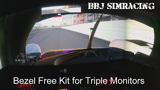 BBJ SimRacing Bezel Free Kit Overview and Fitting [upl. by Columbine]